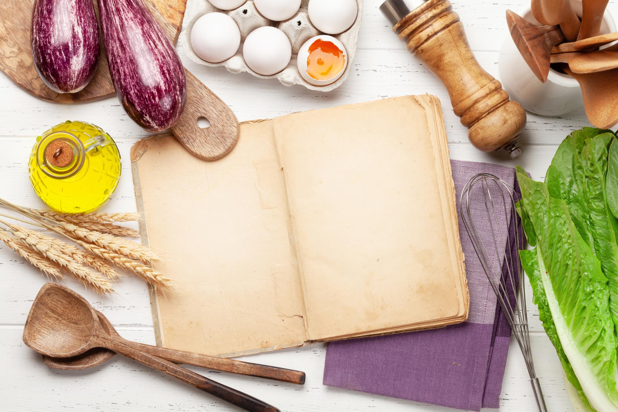 Compact collage of dishes and notes